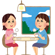 カフェ女性